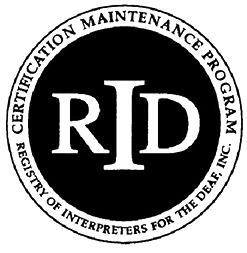 Image of CMP RID Logo - Certification Maintenance Program Registry of Interpreters for the Deaf, Inc. 